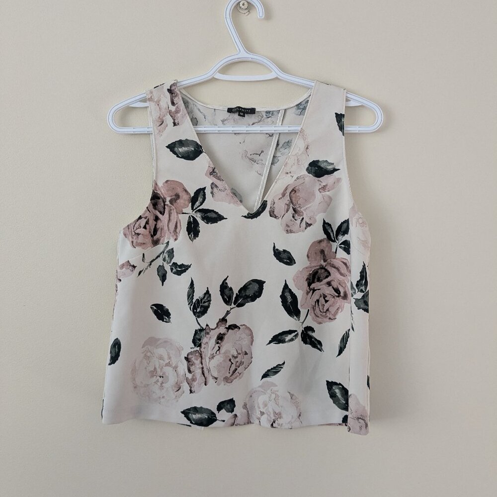 Cross back floral shirt